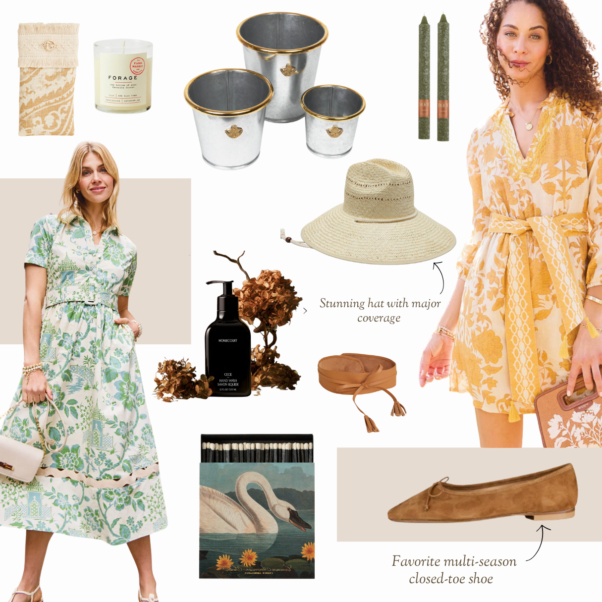 Dreamy Day Dresses, Scents & Home Accents